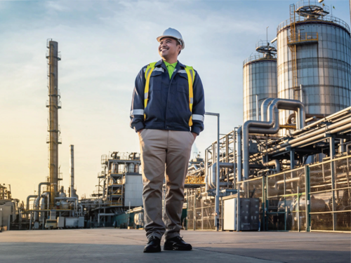 Relaxed Chemical Plant Manager 